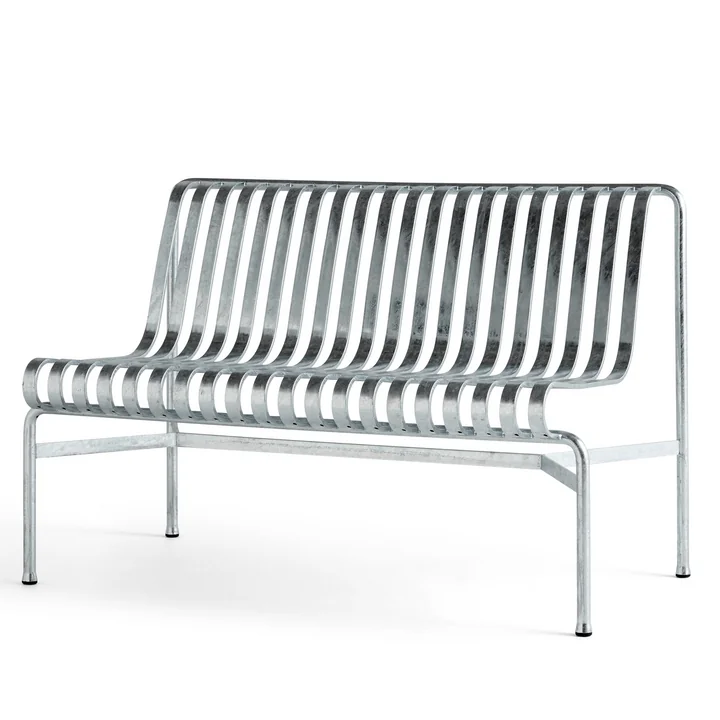 Palissade Dining Bench without armrests, hot galvanised from HAY