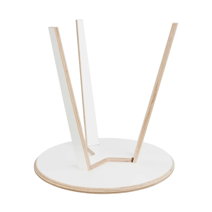 rund Side table from Tojo in white