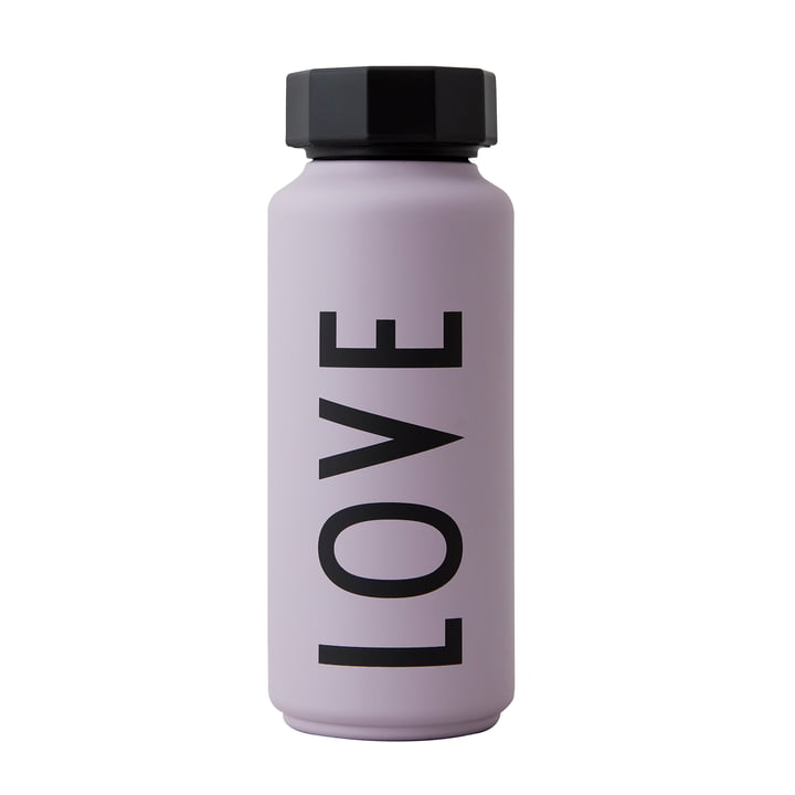 The AJ thermos flask Hot & Cold from Design Letters , 0,5, Love / lavender (special edition)