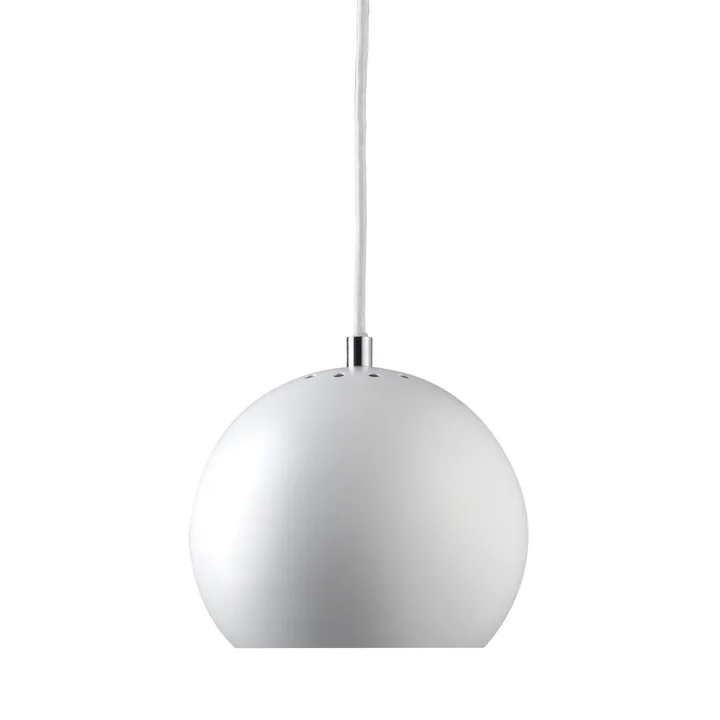 Ball Pendant light Ø 18 cm, white matt / white from Frandsen