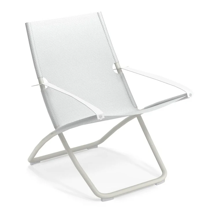 Emu - Snooze Deckchair, white / white