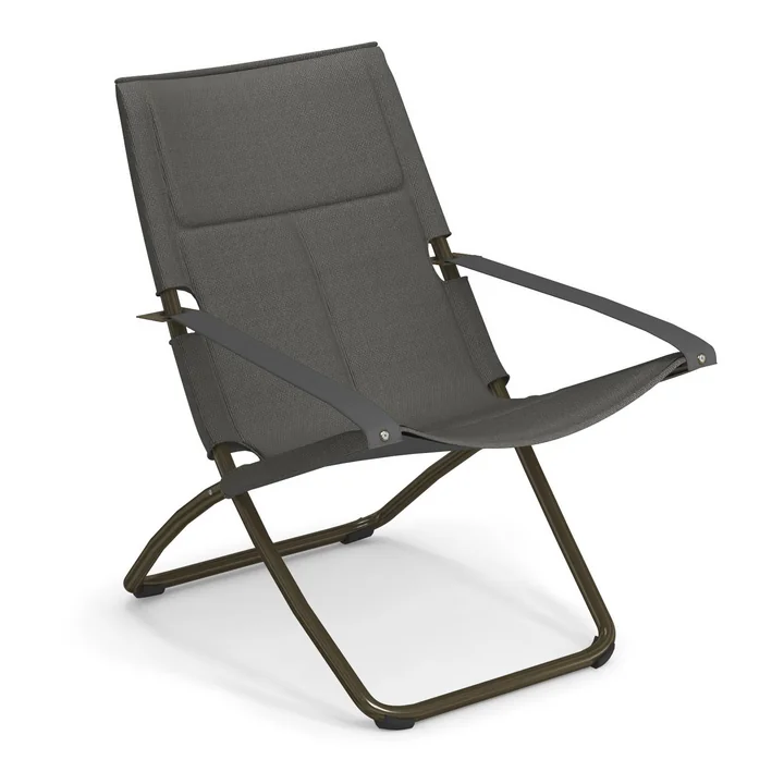The Snooze deckchair Cozy from Emu in bronze / dark grey