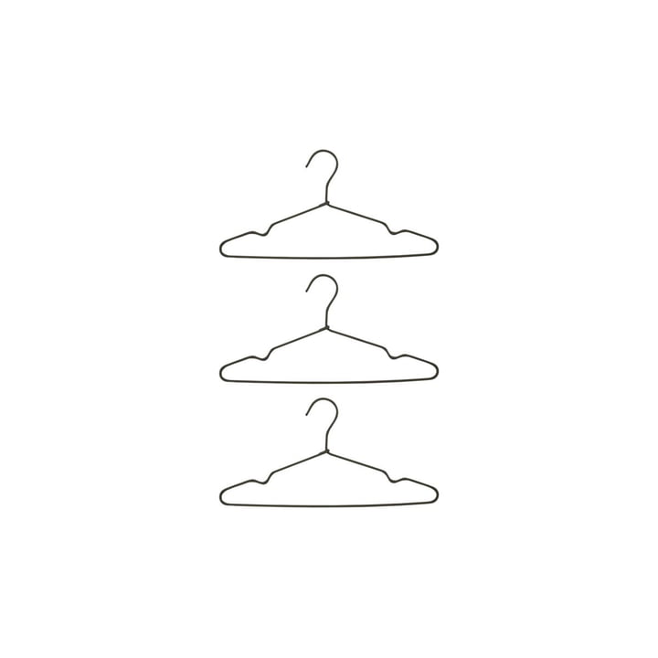 The Wire coat hanger from House Doctor in dark grey (set of 3)