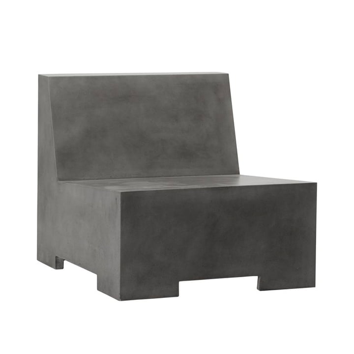 The Loun concrete lounge chair from House Doctor in grey