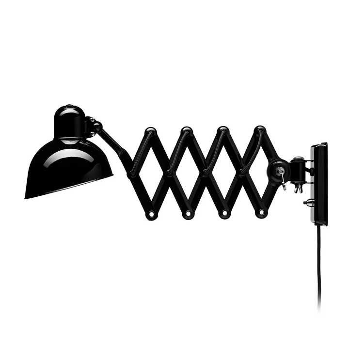 KAISER idell 6718 scissor lamp wall lamp from Fritz Hansen in black glossy