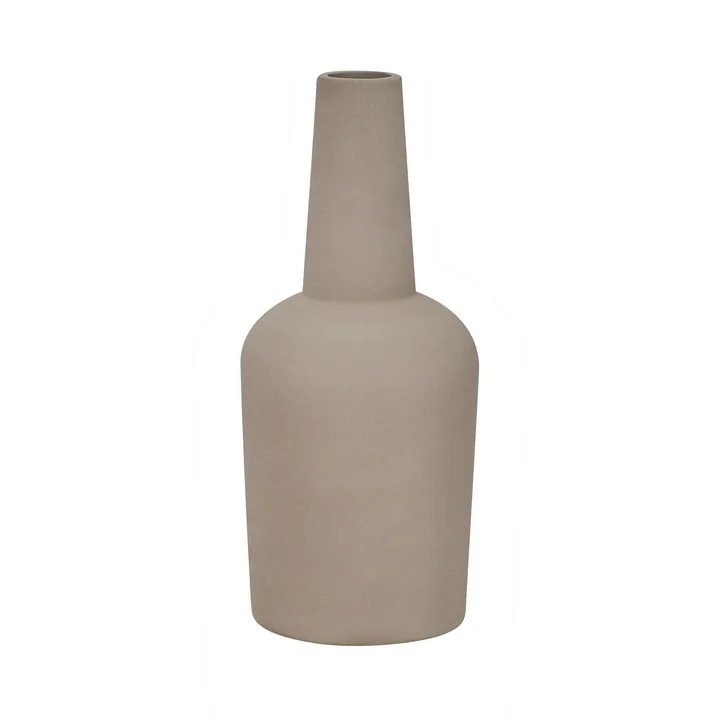 Dome Vase large Ø 18 x H 49 cm, grey by Kristina Studio