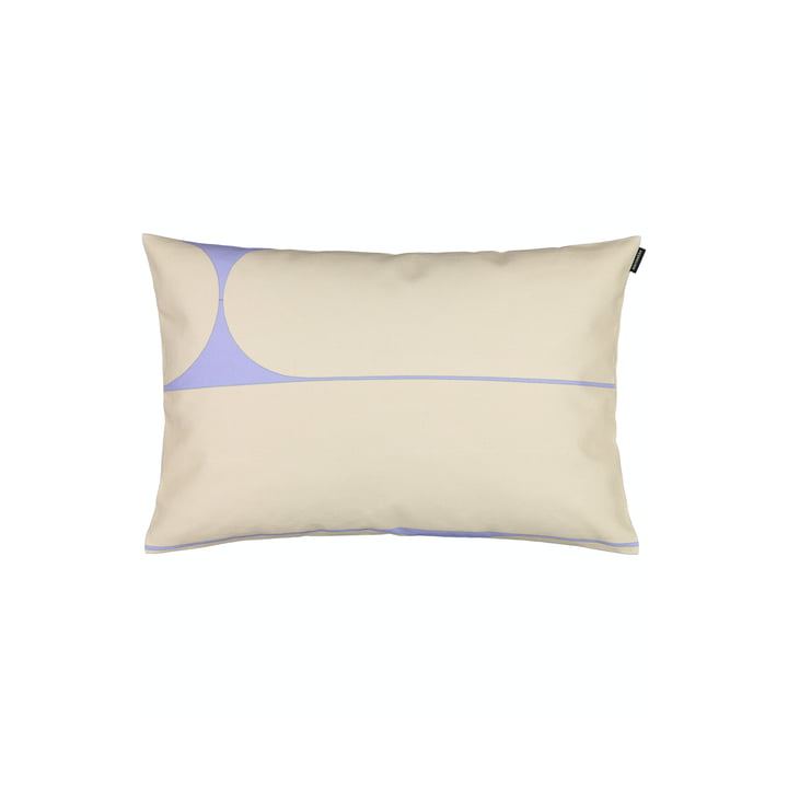 The Putki pillowcase by Marimekko, 40 x 60 cm, beige / blue