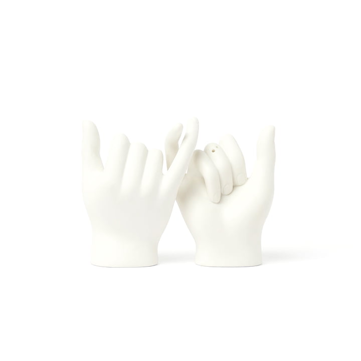 Pinky Swear Salt and pepper shakers (set of 2), white from Doiy