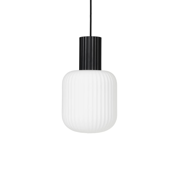 The Lolly pendant lamp from Broste Copenhagen in black / white, Ø 20 cm