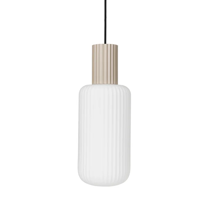 The Lolly pendant lamp from Broste Copenhagen in sand / white, Ø 16 cm