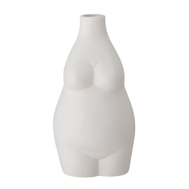 The Elora vase from Bloomingville in white, h 18 cm