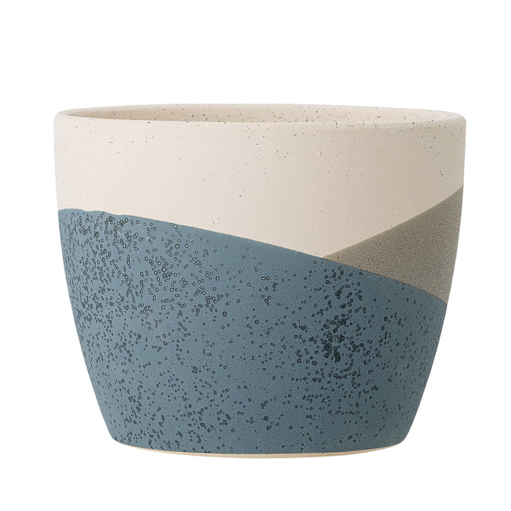 The Nkosi flower pot from Bloomingville in blue, Ø 17 cm