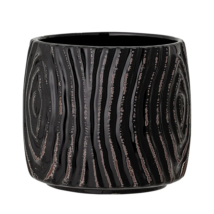 The Atena flower pot from Bloomingville in black, Ø 13,5 cm