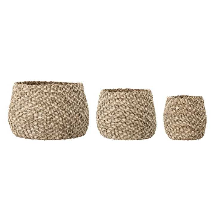 Sea grass basket set from Bloomingville in natural (set of 3)