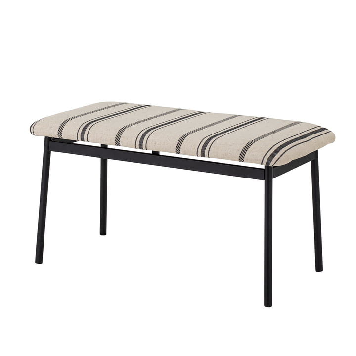 The Flavia bench from Bloomingville , black / white