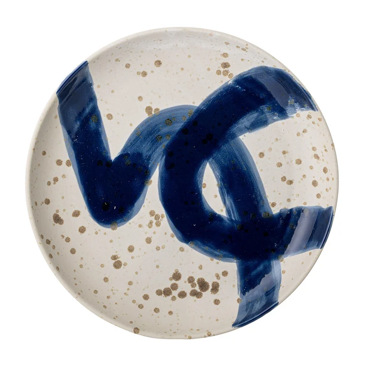 The Oscar wall plate from Bloomingville in blue, Ø 30 cm