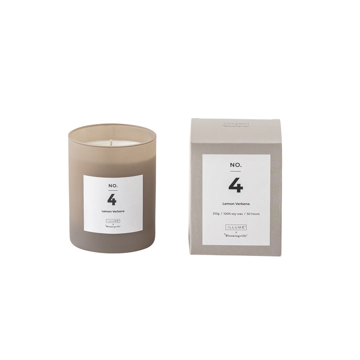 The ILLUME scented candle No. 4, Lemon Verbena by Bloomingville