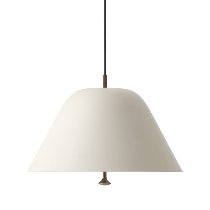 Levitate pendant lamp, Ø 40 cm, grey / brass by Menu