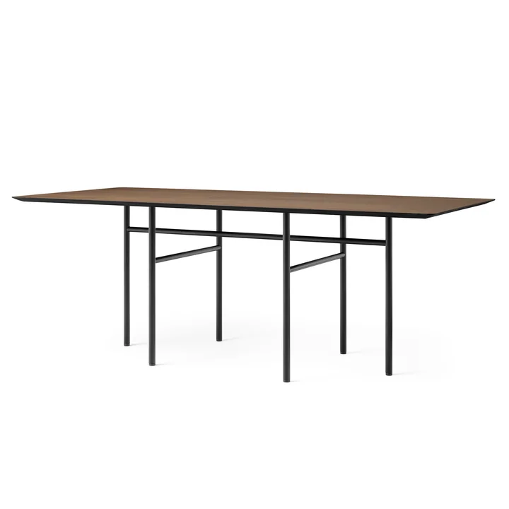 Snaregade Table, rectangular, 90 x 200 cm, black / oak stained from Audo