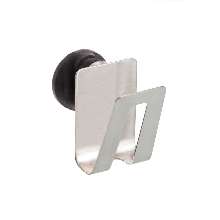 The magnetic sponge holder from Happy Sinks in stainless steel