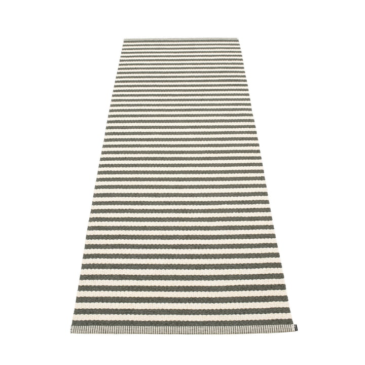 Duo Carpet, 85 x 260 cm, charcoal by Pappelina