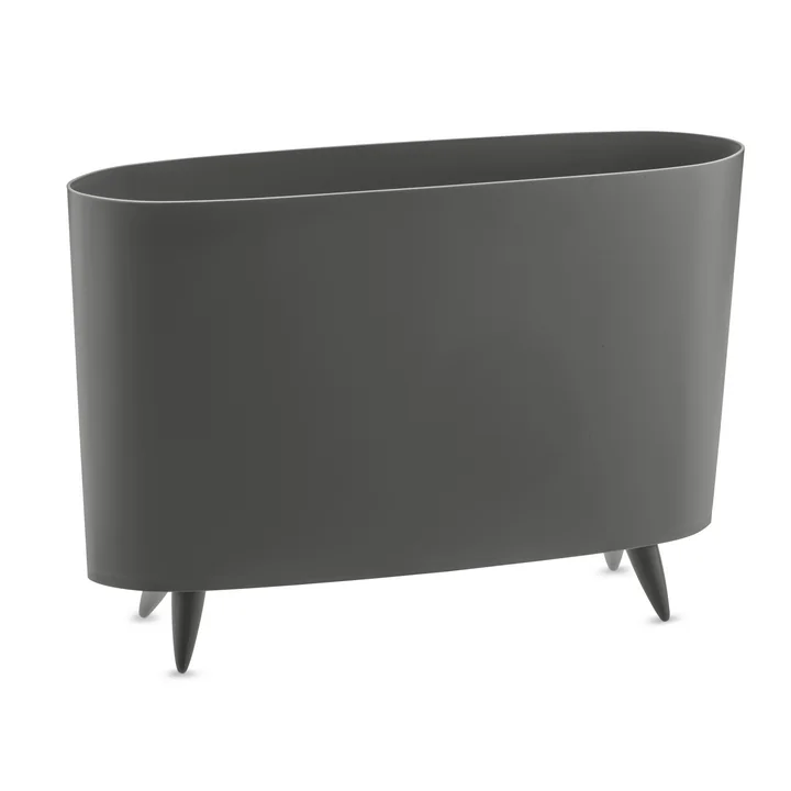 Milano newspaper rack from Koziol deep grey