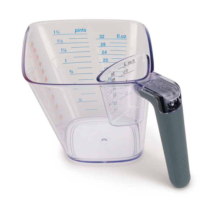 The Align measuring cup set from Joseph Joseph in transparent / grey