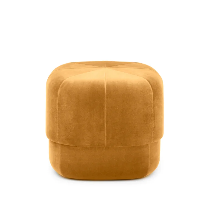 The Circus Pouf small from Normann Copenhagen , yellow velour