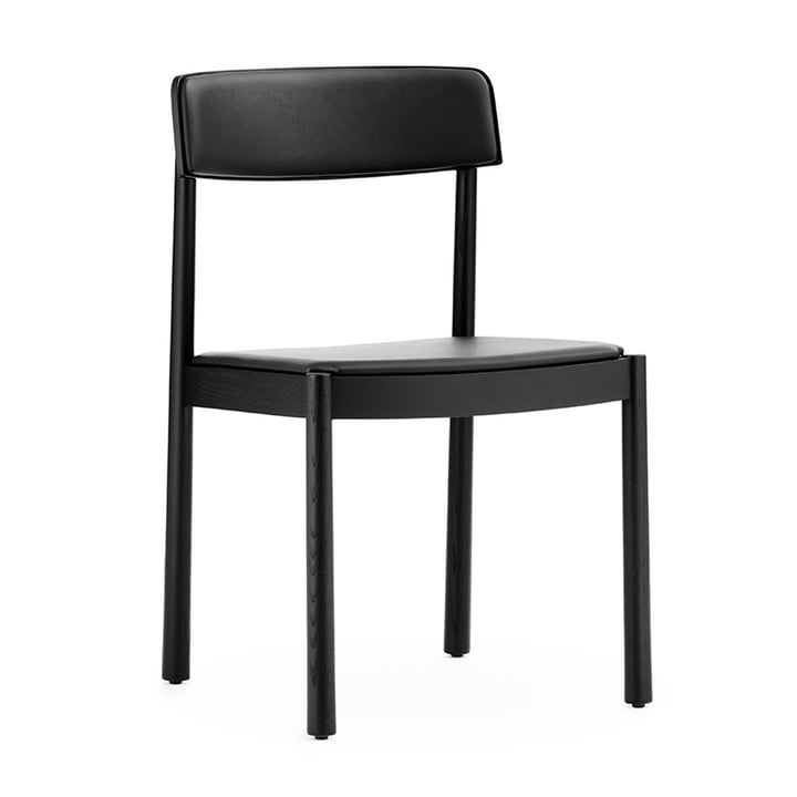 The Timb chair from Normann Copenhagen , upholstered, black / black