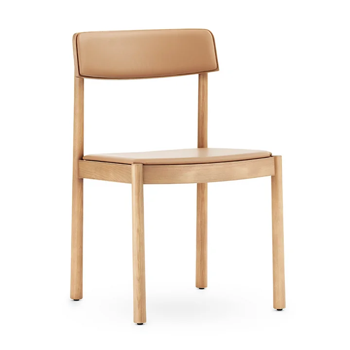 The Timb chair from Normann Copenhagen , upholstered, brown / camel