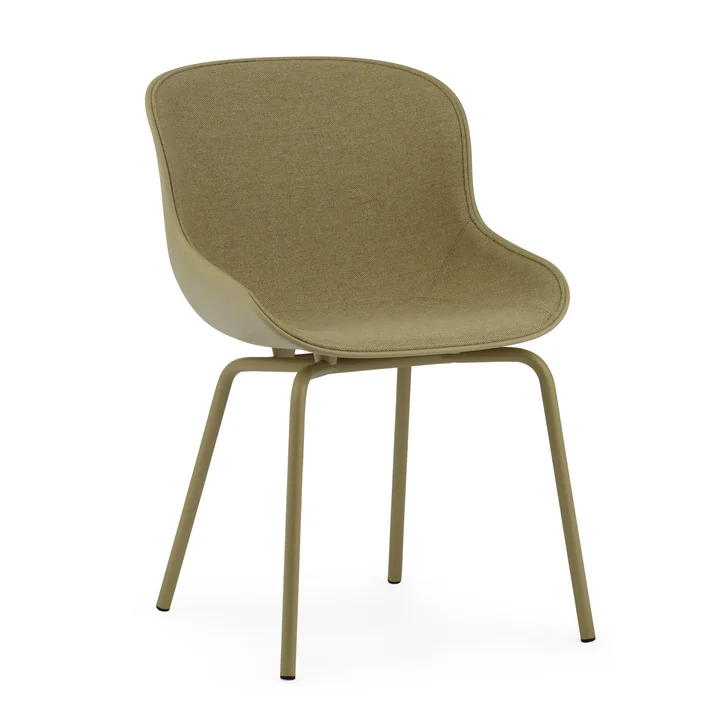 The Hyg Chair front pad from Normann Copenhagen in olive / Main Line Flax