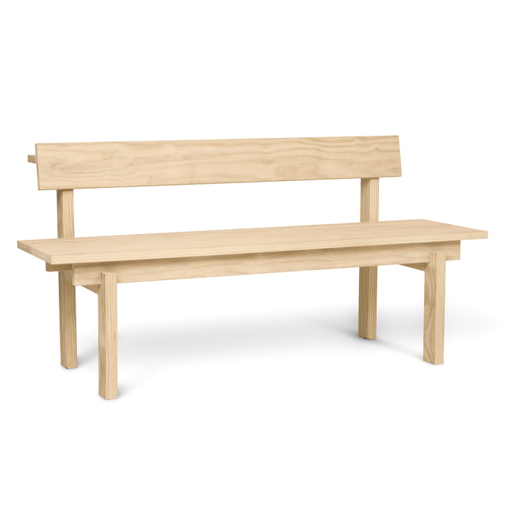 The Peka bench by ferm Living in natural pine