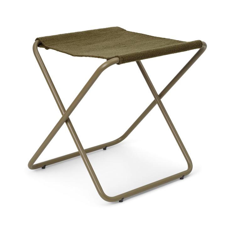 The Desert stool by ferm Living in olive / olive