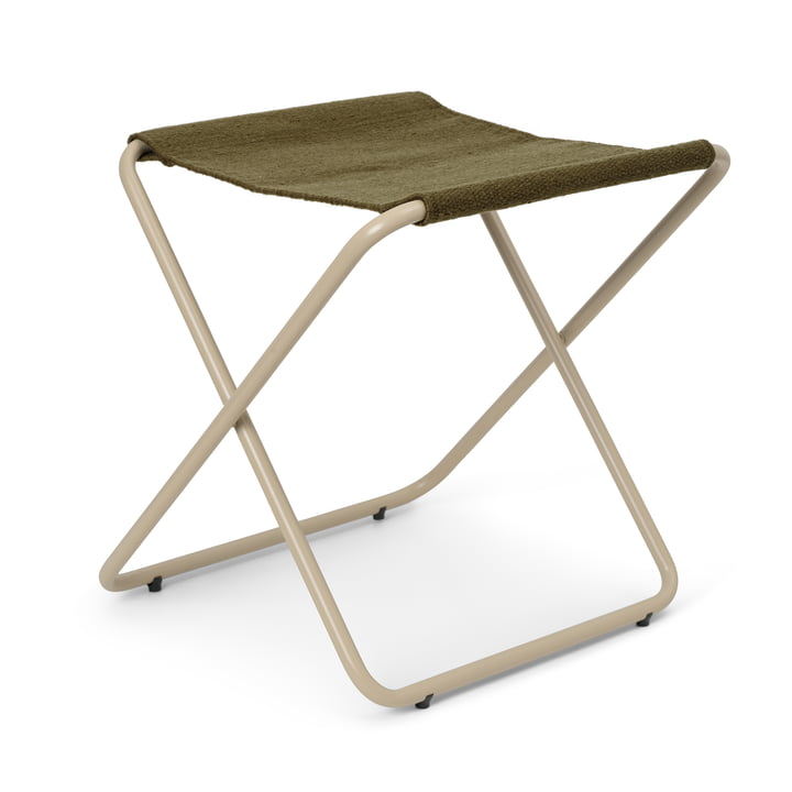 The Desert stool by ferm Living in cashmere / olive