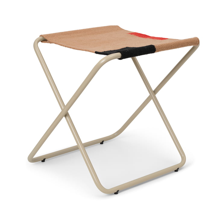 The Desert stool by ferm Living in cashmere / block