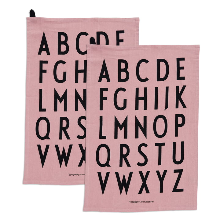 The Classic tea towel from Design Letters in lavender (set of 2)