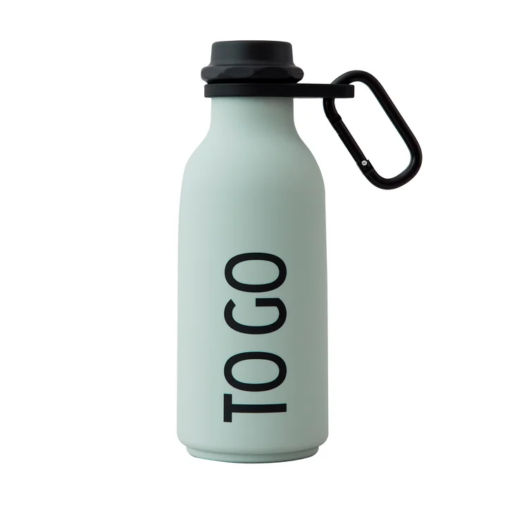 The carrying strap on the water bottle of Design Letters