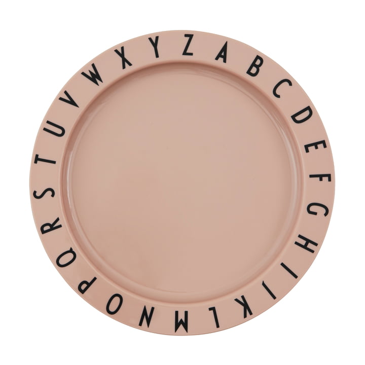 The Eat & Learn Tritan plate from Design Letters in nude