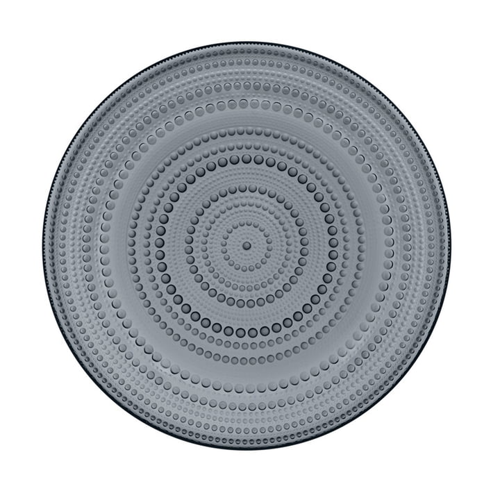 The Kastehelmi Plate from Iittala, Ø 31.5 cm, dark gray