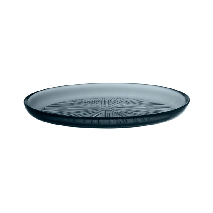 The Essence plate glass from Iittala , Ø 21 cm, dark grey