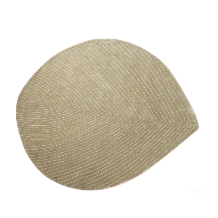 Quill Carpet M, 124 x 142 cm, olive green from nanimarquina