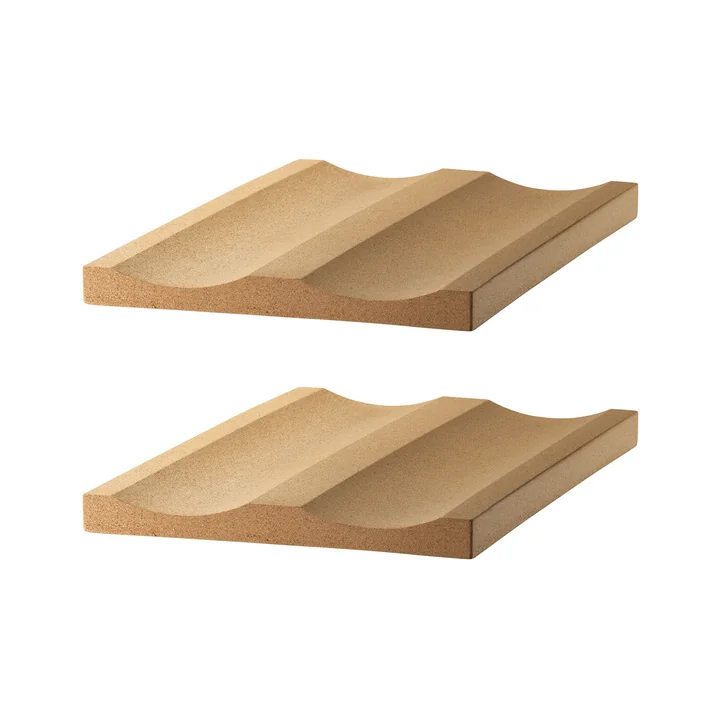 Cork bottle holder, W 19 x D 30 cm, brown (set of 2) by String