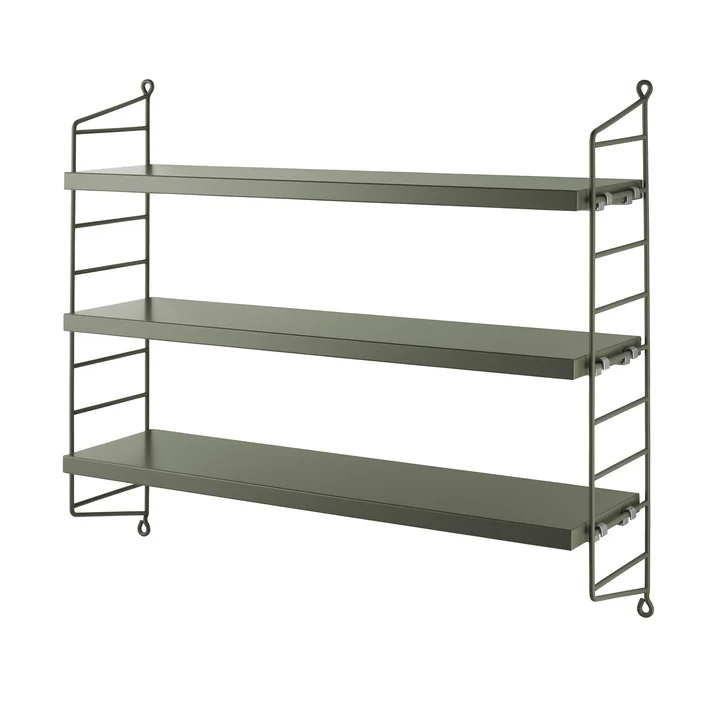Pocket Wall shelf, sage from String