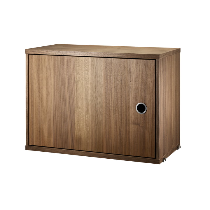 Cabinet module with door, 58 x 30 cm, walnut from String
