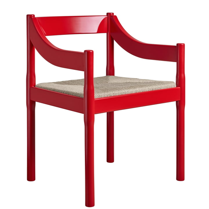 Carimate Armchair from Fritz Hansen in red