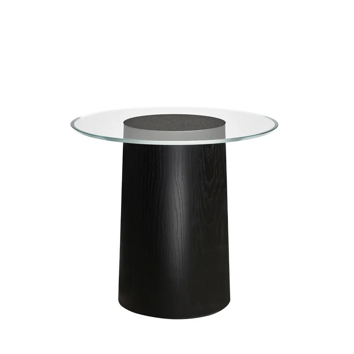 Stub Side table H 44,5 Ø 49 cm from Fritz Hansen in ash black