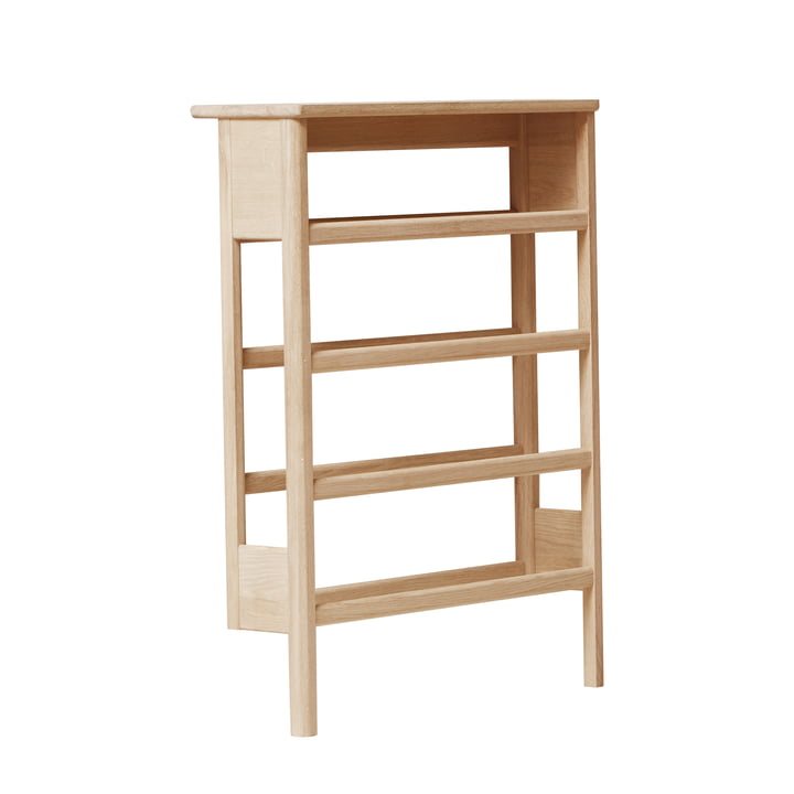 A Line Shoe rack, oak white pigmented from Form & Refine
