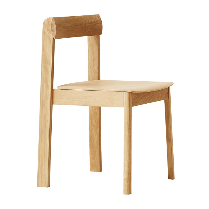 Blueprint Chair, white pigmented oak from Form & Refine