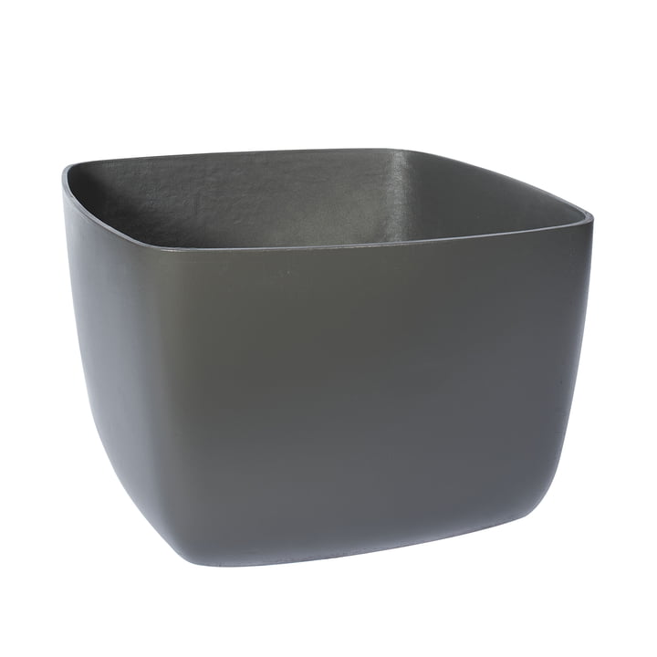 The Osaka plant pot low from Eternit , 53 x 53 x 40 cm, anthracite