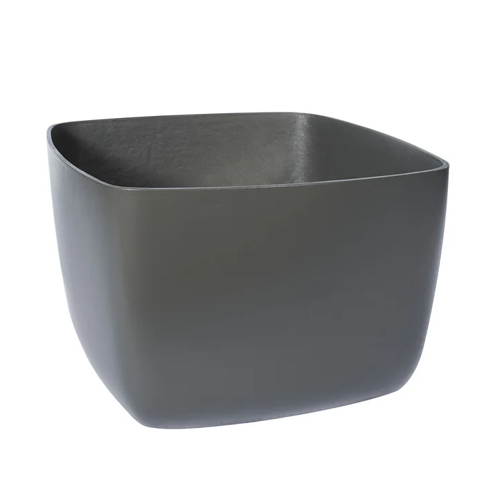 The Osaka plant pot low from Eternit , 53 x 53 x 40 cm, anthracite